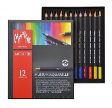 MUSEUM Aquarelle Pencil Sets, 12-Color Set