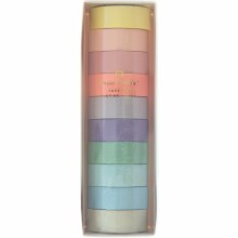 Washi Tape Set, Pastel Set, 10 Piece