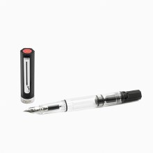 TWSBI Eco Transparent Fountain Pen, Black, Fine