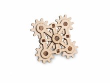 Eco-Wood-Art Mechanical Wooden 3D Puzzle, Twister Mini Fidget