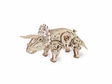 Additional picture of Eco-Wood-Art Mechanical Wooden 3D Puzzle, Triceratops Construction Kit
