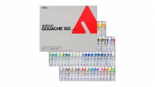 Holbein Acryla Gouache Set, 102 Colors, 20ml tubes