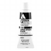 Holbein Acryla Gouache, 40ml, Super Opaque Black