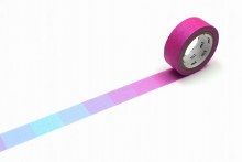 Washi Tape, 15mm Fluorescent Gradation Pink x Blue
