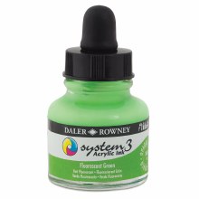 System3 Acrylic Ink, 1oz, Fluorescent Green