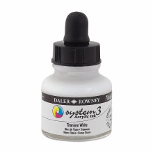 System3 Acrylic Ink, 1oz, Titanium White