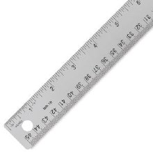 Flexible Stainless Steel Rulers, 6 in. - Cork Backed