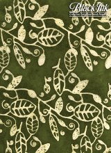 Leaves & Vines in Olive Paper