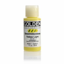 Golden Fluid Acrylics, 1 oz, Benzimidazolone Yellow Light