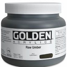 Golden Heavy Body Acrylics, 32 oz, Raw Umber