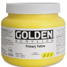 Golden Heavy Body Acrylics, 32 oz, Primary Yellow