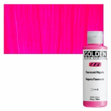 Golden Fluid Acrylics, 4 oz, Fluorescent Magenta
