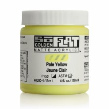Additional picture of SoFlat Matte Acrylics, 4 oz. Jar, Pale Yellow