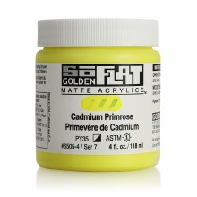 Additional picture of SoFlat Matte Acrylics, 4 oz. Jar, Cadmium Primrose