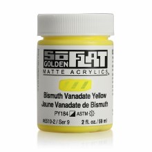 SoFlat Matte Acrylics, 2 oz. Jar, Bismuth Vanadate Yellow