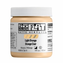 SoFlat Matte Acrylics, 4 oz. Jar, Light Orange
