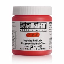 Additional picture of SoFlat Matte Acrylics, 4 oz. Jar, Naphthol Red Light