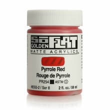 SoFlat Matte Acrylics, 2 oz. Jar, Pyrrole Red
