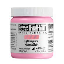 SoFlat Matte Acrylics, 4 oz. Jar, Light Magenta