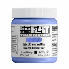 SoFlat Matte Acrylics, 4 oz. Jar, Light Ultramarine Blue