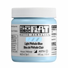 Additional picture of SoFlat Matte Acrylics, 4 oz. Jar, Light Pthalo Blue