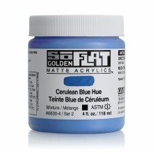 SoFlat Matte Acrylics, 4 oz. Jar, Cerulean Blue Hue