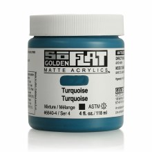 Additional picture of SoFlat Matte Acrylics, 4 oz. Jar, Turquoise