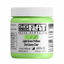 SoFlat Matte Acrylics, 4 oz. Jar, Light Yellow Green