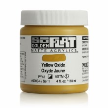 SoFlat Matte Acrylics, 4 oz. Jar, Yellow Oxide