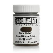SoFlat Matte Acrylics, 2 oz. Jar, Burnt Umber