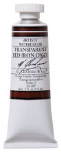 M. Graham Watercolor, 15ml, Transparent Red Iron Oxide