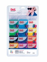 DAS Smart Polymer Clay, Harmony Collection, 12-Color Set