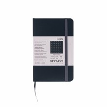 Ispira Soft-Cover Notebooks, 3.5" x 5.5", Dotted, Black