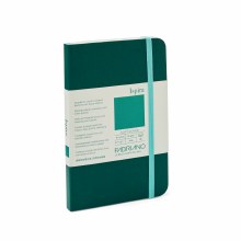 Ispira Soft-Cover Notebooks, 3.5" x 5.5", Blank, Green