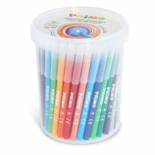 Primo Fine Tip Marker Set, 96-Bucket Set with 12 Colors