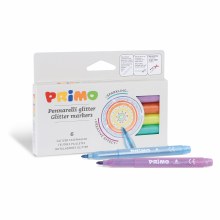 Primo Glitter Marker 6-Color Set