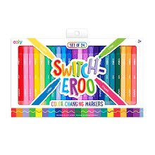 Switch-Eroo Color Changing Markers, 24-Set