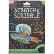 Mini Scratch & Scribble Art Kits - Wacky Universe