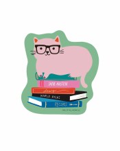 Vinyl Sticker, Library Cat