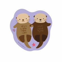 Vinyl Sticker, Otters