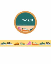 Washi Tape, 15 mm Sneakers