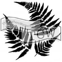 The Crafters Workshop Stencils, 6 in. x 6 in., Ferns