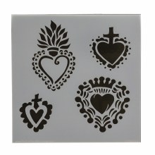 The Crafters Workshop Stencils, 6 in. x 6 in., Corazon