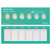 Additional picture of Gansai Tambi Watercolor Sets, Opal 6-Color Set