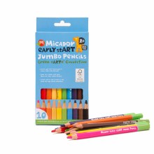 Micador Jumbo Colored Pencils 10-Color Pack