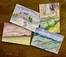 August 13 - Watercolor Landscape Postcards - Pam Benoit