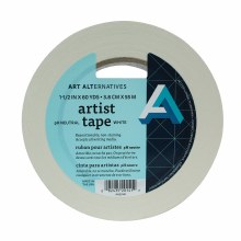 Artist Tape, White, 1-1/2 in. - 3 in. Core