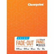 Vellum Books, Grid, 6 in. x 8 in. - 4x4 Grid, 50 Shts./Pad