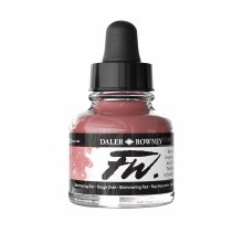 FW Acrylic Artists Ink, 1 oz. Shimmering Red