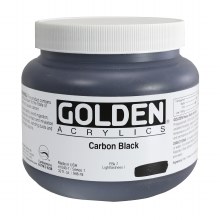 Additional picture of Golden Heavy Body Acrylics, 32 oz, Carbon Black